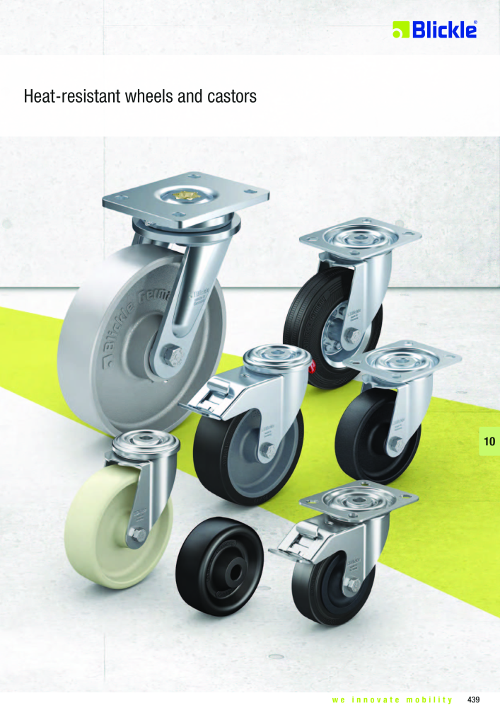 BLICKLE - Heat-resistant wheels and castors NEJ.: 20578