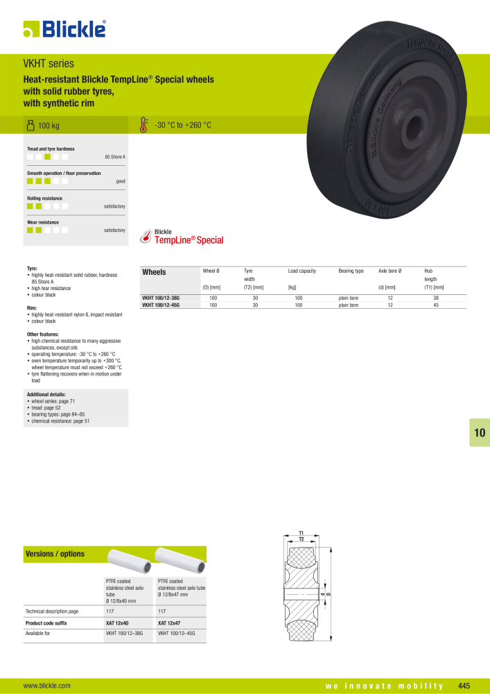 BLICKLE - Heat-resistant wheels and castors Nº: 20578 - Página 7