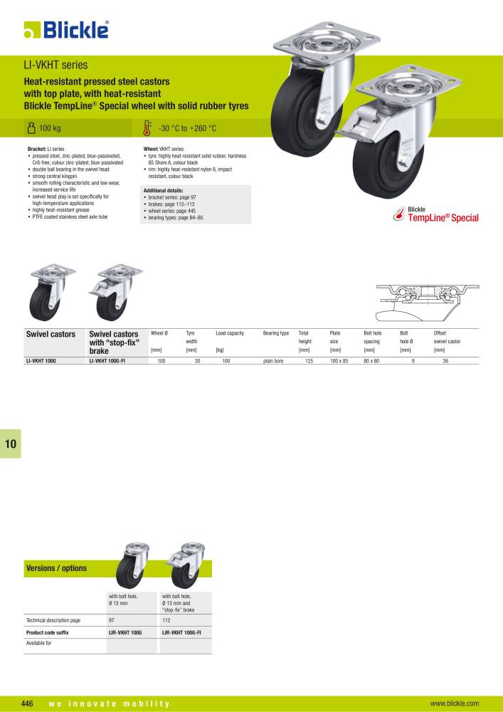 BLICKLE - Heat-resistant wheels and castors NEJ.: 20578 - Sida 8