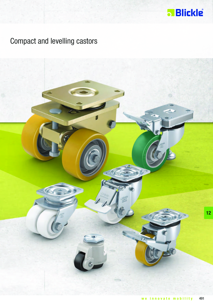 BLICKLE - Compact and levelling castors NO.: 20580