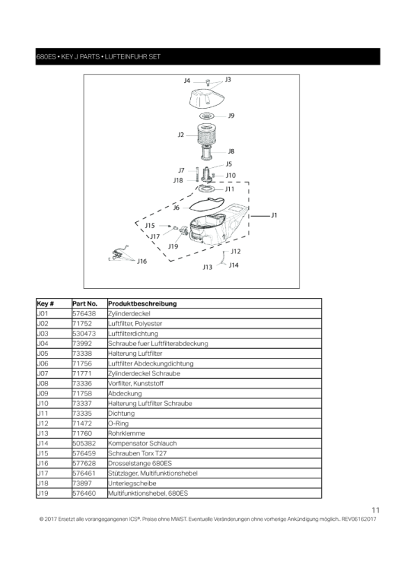 ICS FRONT HANDLE BOLT 73983