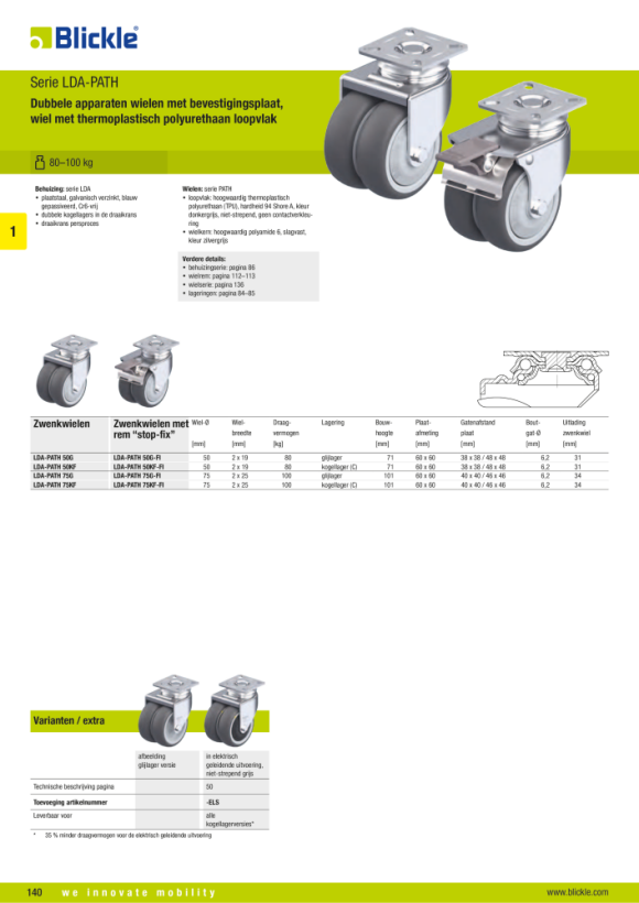 Blickle LDA-PATH 50G-FI 757031