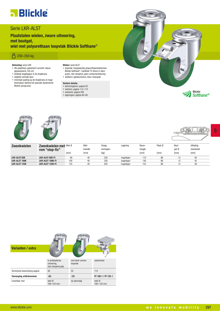 BLICKLE - Wielen met polyurethaan loopvlak NO.: 20693 - Page 43