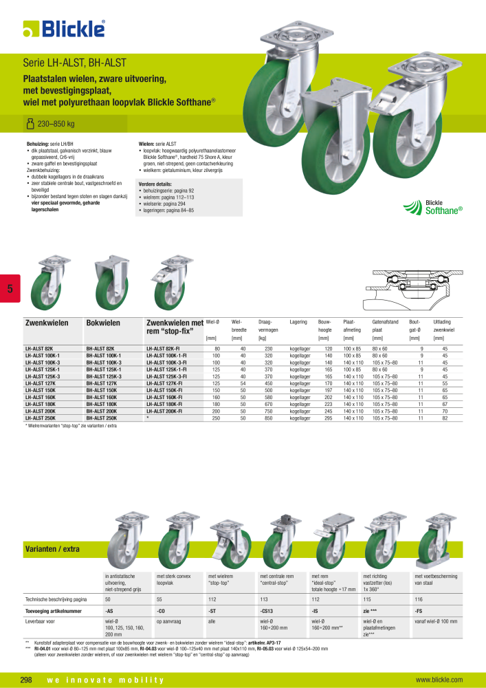 BLICKLE - Wielen met polyurethaan loopvlak n.: 20693 - Pagina 44