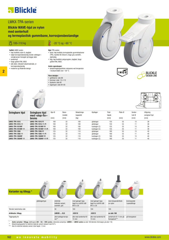 BLICKLE - Hjul av nylon Nb. : 20706 - Page 12