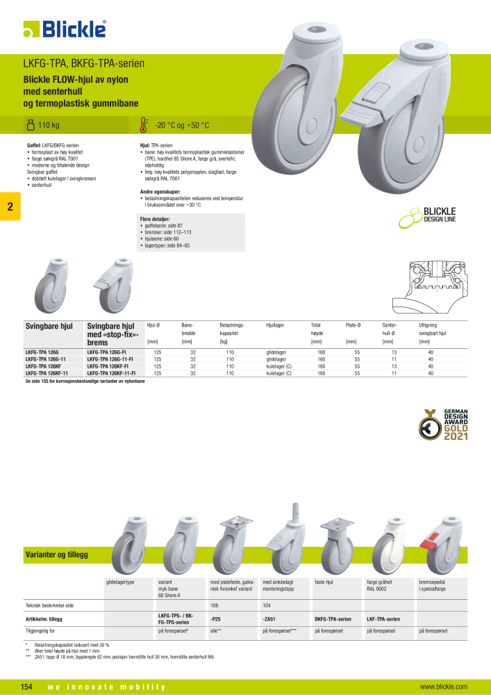 BLICKLE - Hjul av nylon Nb. : 20706 - Page 4