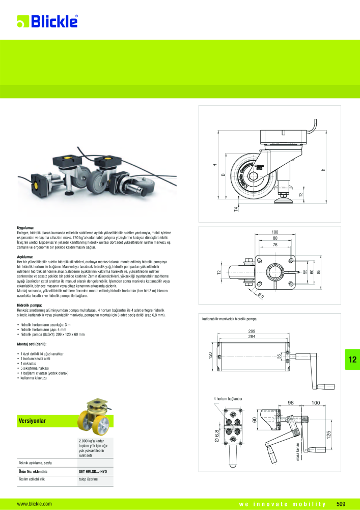 BLICKLE - Kompakt ve yükseltilebilir ruletler n.: 20805 - Pagina 19