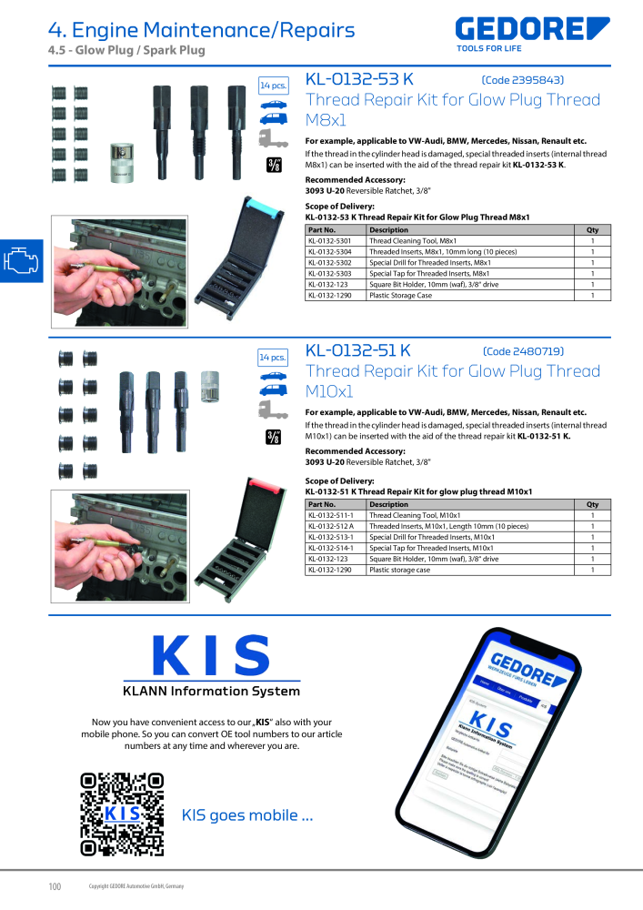 Gedore Specialty tools catalogue NO.: 20811 - Page 100