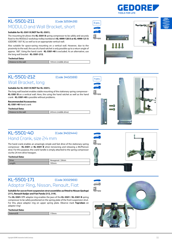 Gedore Specialty tools catalogue NR.: 20811 - Strona 11