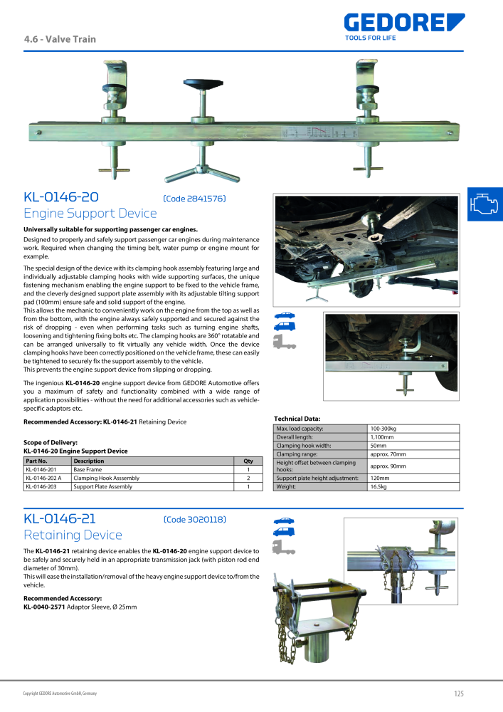 Gedore Specialty tools catalogue n.: 20811 - Pagina 125