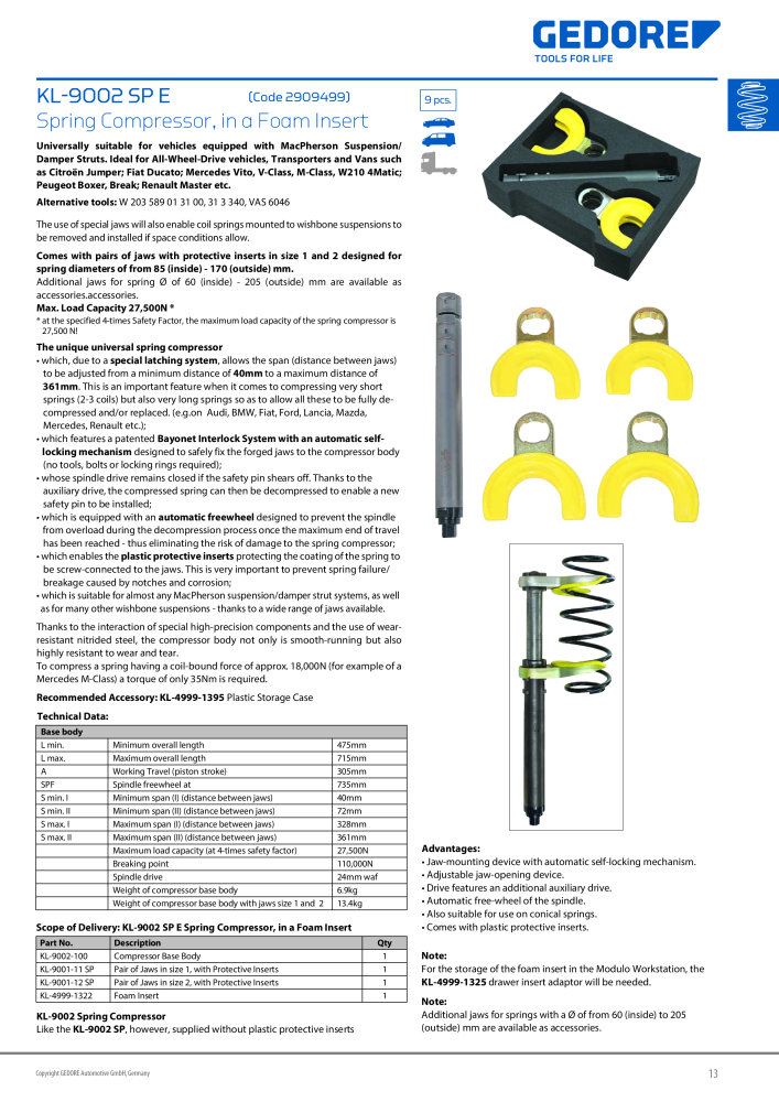 Gedore Specialty tools catalogue n.: 20811 - Pagina 13