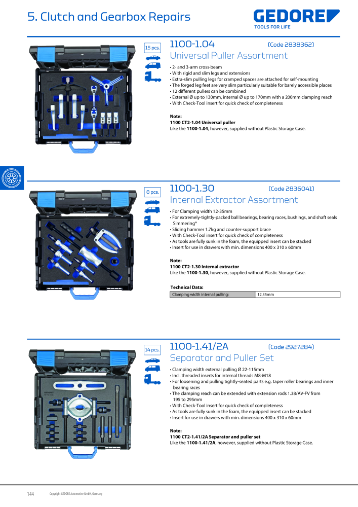 Gedore Specialty tools catalogue NR.: 20811 - Strona 144