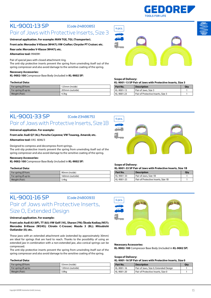 Gedore Specialty tools catalogue Nb. : 20811 - Page 15