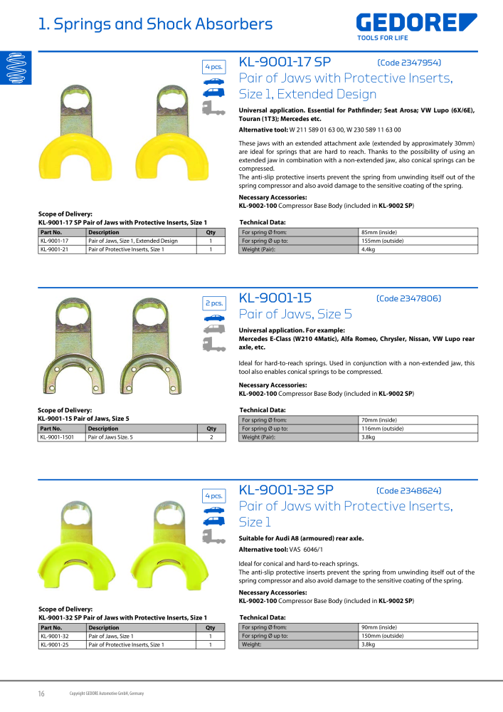 Gedore Specialty tools catalogue n.: 20811 - Pagina 16