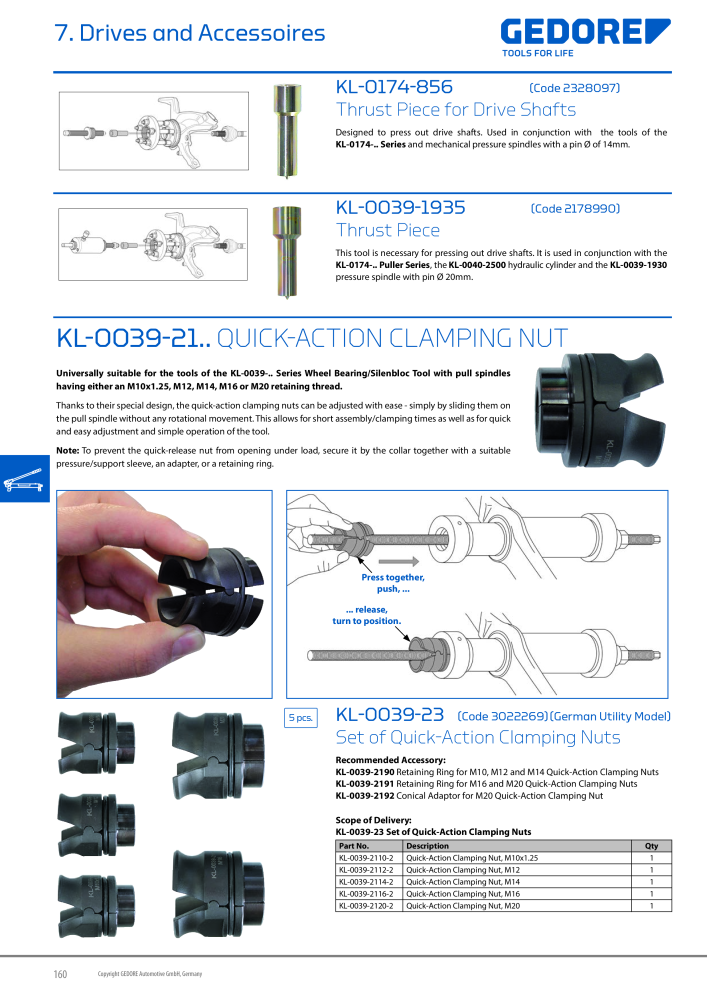 Gedore Specialty tools catalogue NR.: 20811 - Strona 160