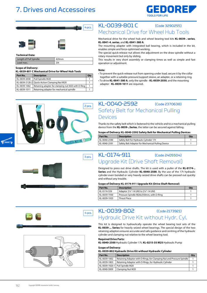 Gedore Specialty tools catalogue n.: 20811 - Pagina 162