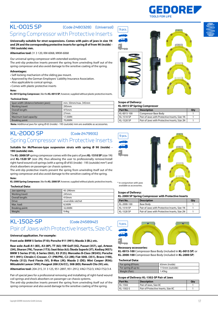 Gedore Specialty tools catalogue NR.: 20811 - Strona 17