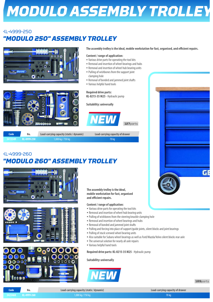 Gedore Specialty tools catalogue NR.: 20811 - Strona 189