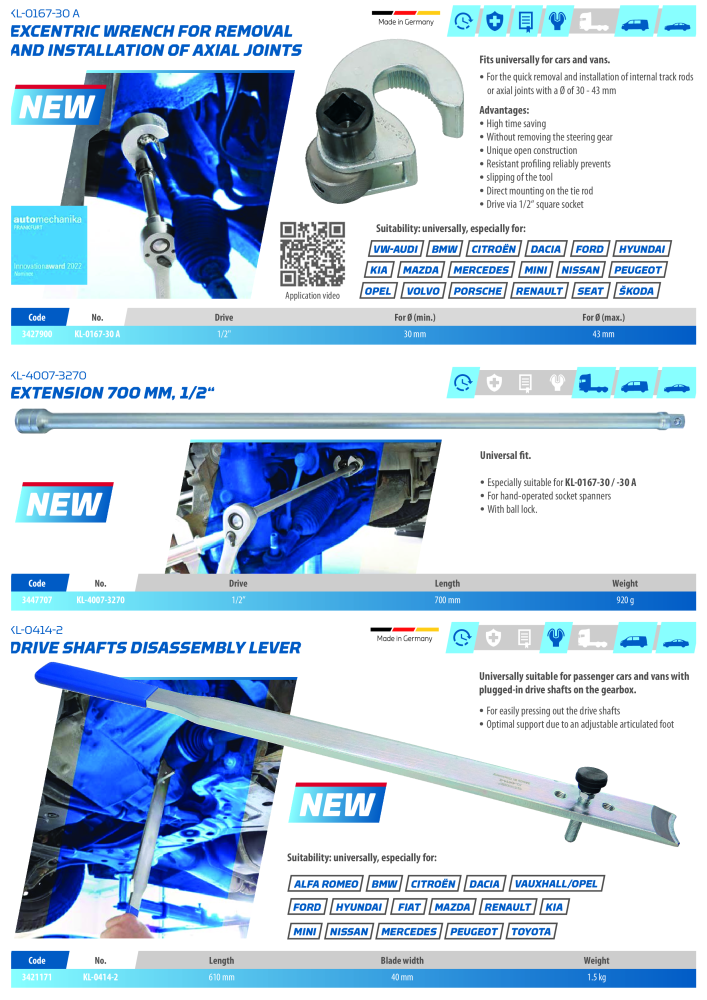 Gedore Specialty tools catalogue NEJ.: 20811 - Sida 191