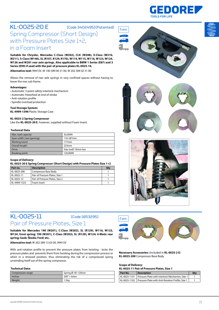 Gedore Specialty tools catalogue n.: 20811 - Pagina 23