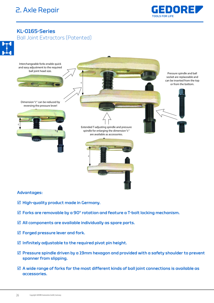 Gedore Specialty tools catalogue NO.: 20811 - Page 26