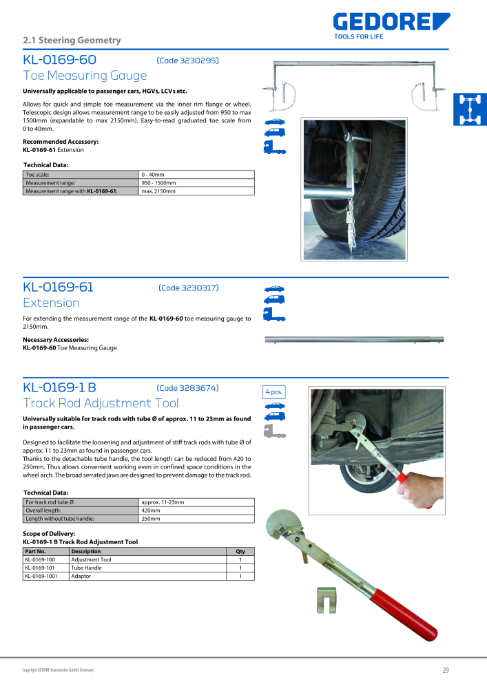 Gedore Specialty tools catalogue NO.: 20811 - Page 29