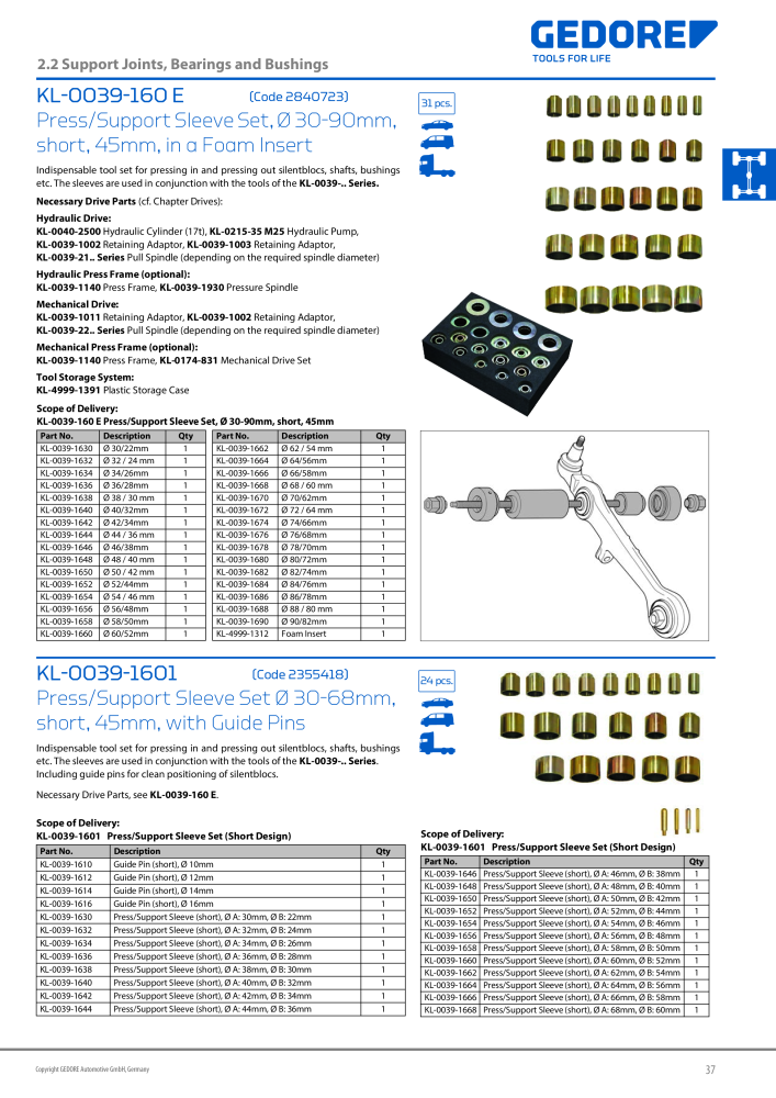 Gedore Specialty tools catalogue n.: 20811 - Pagina 37