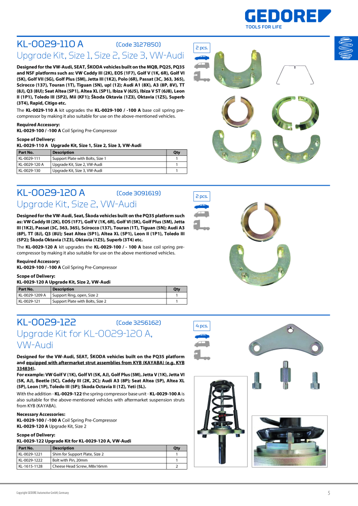 Gedore Specialty tools catalogue NO.: 20811 - Page 5