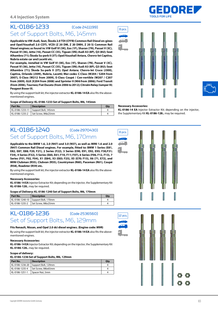 Gedore Specialty tools catalogue n.: 20811 - Pagina 83