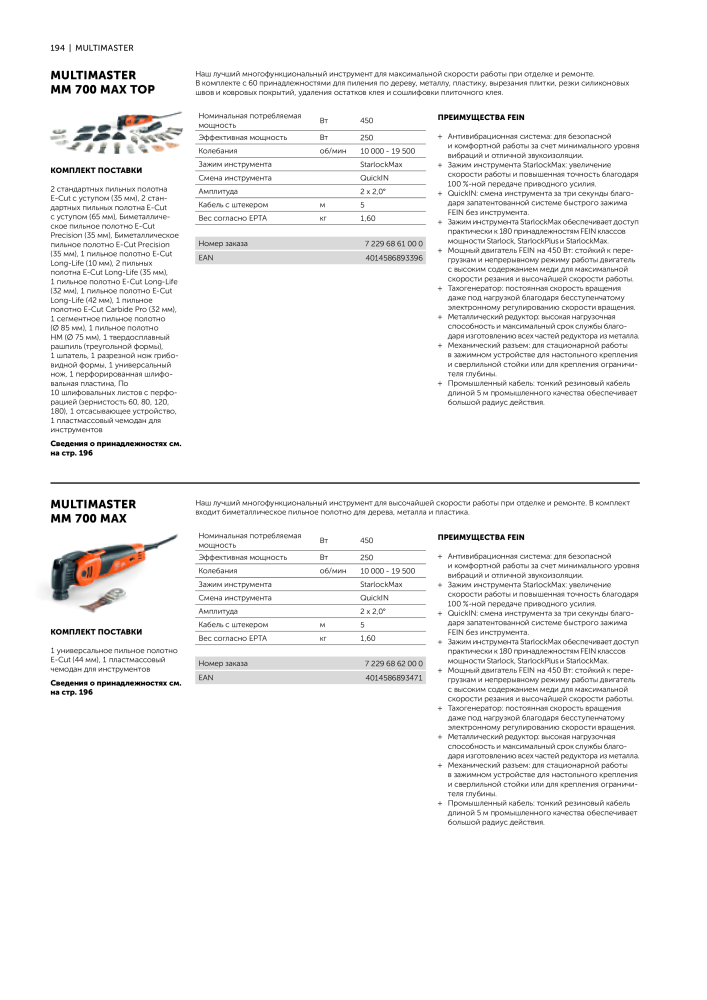 FEIN Каталог электроинструментов NEJ.: 20817 - Sida 196