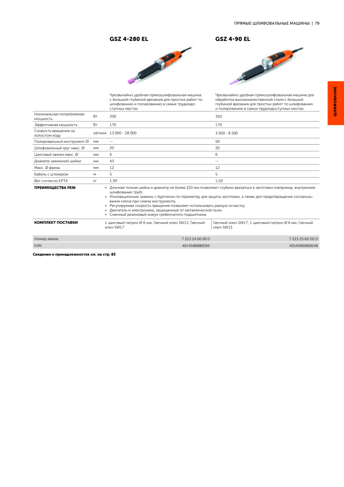 FEIN Каталог электроинструментов NEJ.: 20817 - Sida 81