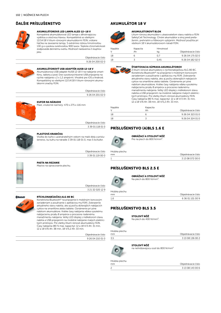 FEIN Katalóg elektrického náradia NR.: 20818 - Pagina 104