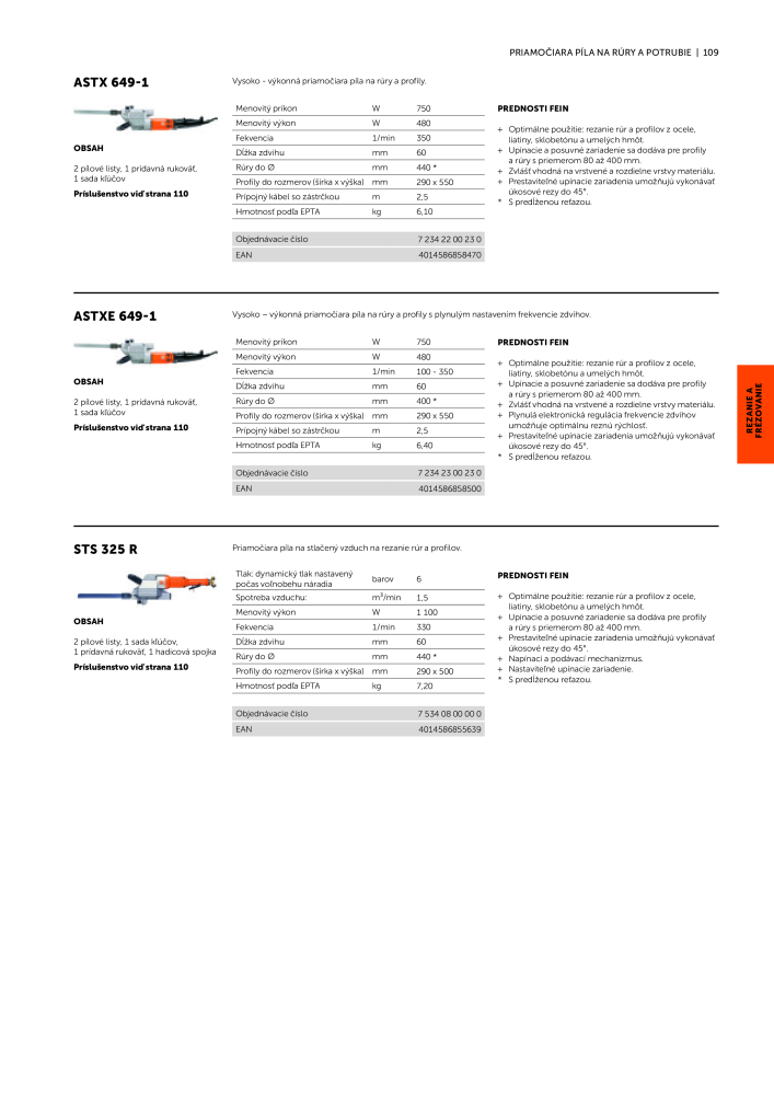 FEIN Katalóg elektrického náradia Č. 20818 - Strana 111