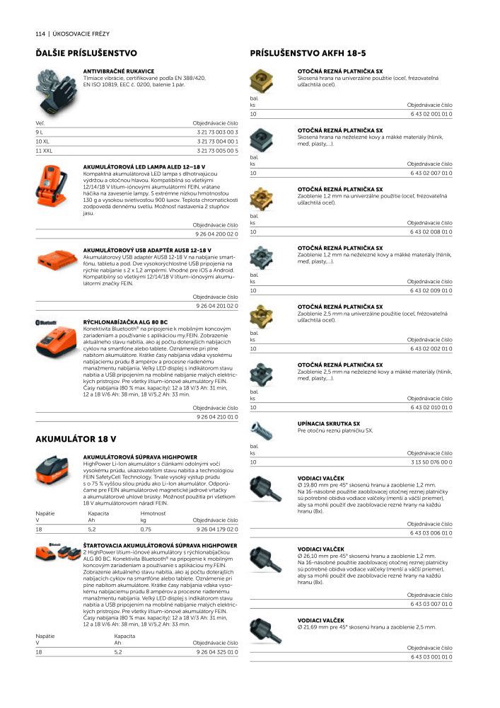 FEIN Katalóg elektrického náradia Č. 20818 - Strana 116