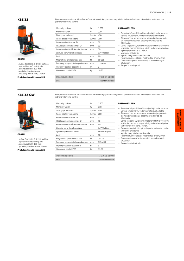 FEIN Katalóg elektrického náradia Č. 20818 - Strana 125