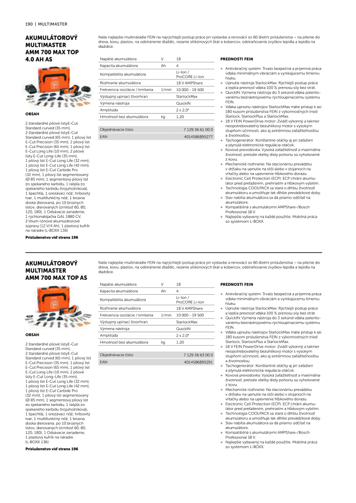 FEIN Katalóg elektrického náradia NR.: 20818 - Side 192