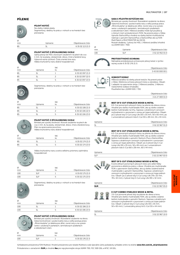 FEIN Katalóg elektrického náradia NR.: 20818 - Side 199