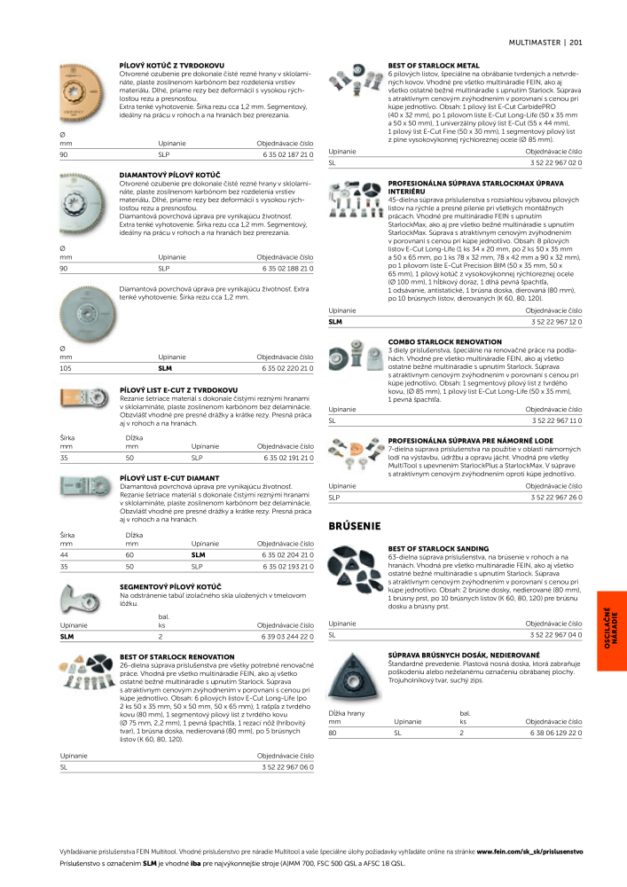 FEIN Katalóg elektrického náradia NR.: 20818 - Strona 203