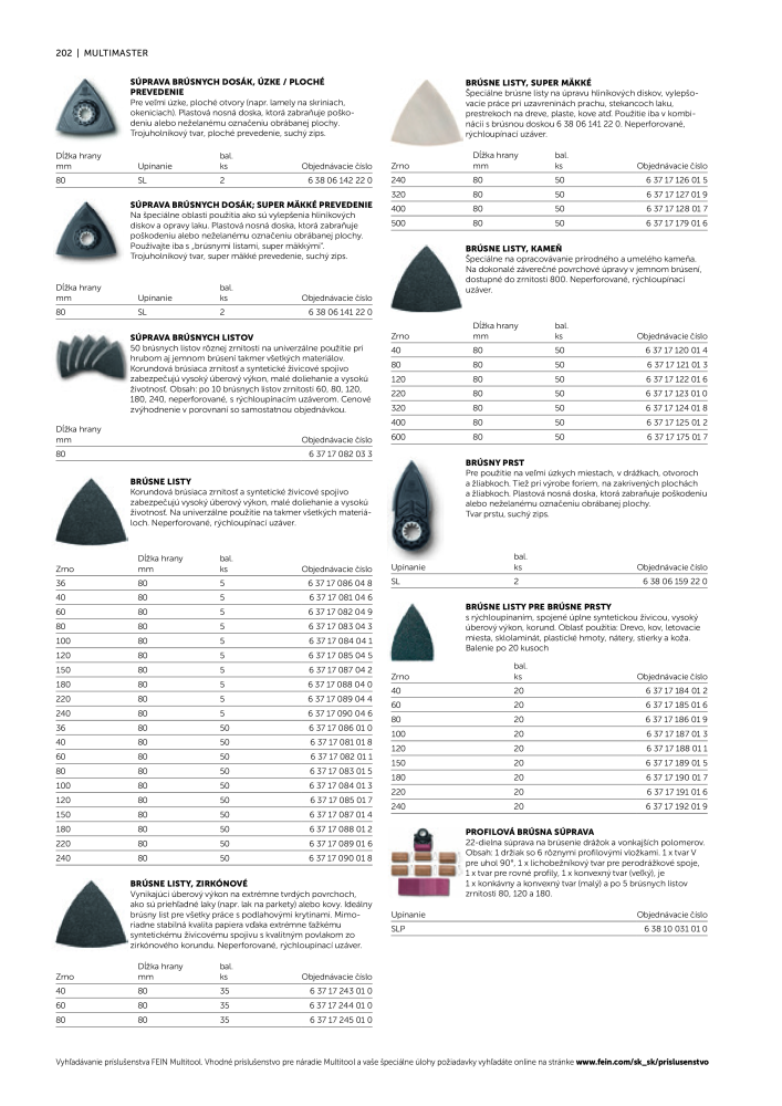 FEIN Katalóg elektrického náradia Č. 20818 - Strana 204