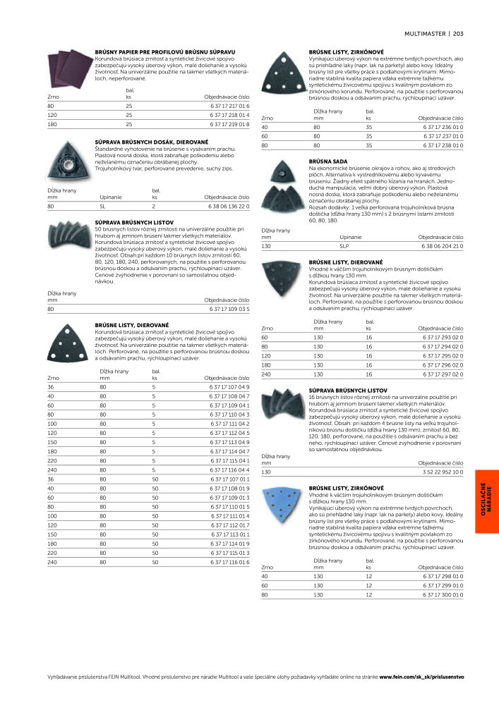 FEIN Katalóg elektrického náradia Č. 20818 - Strana 205
