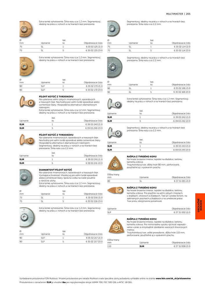 FEIN Katalóg elektrického náradia NR.: 20818 - Side 207