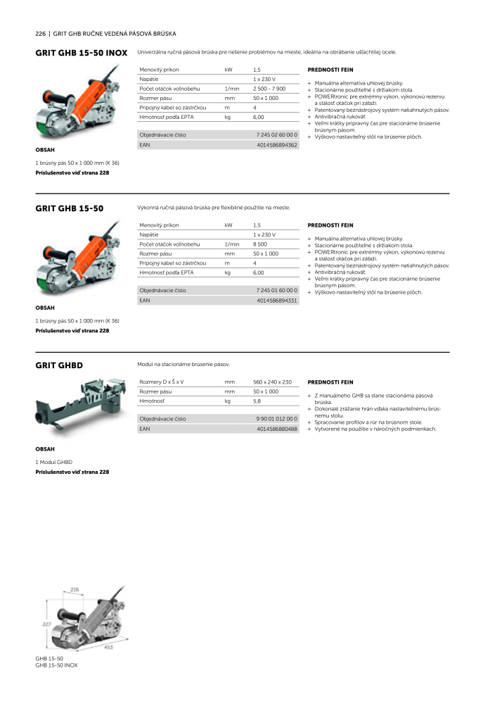 FEIN Katalóg elektrického náradia NR.: 20818 - Pagina 228