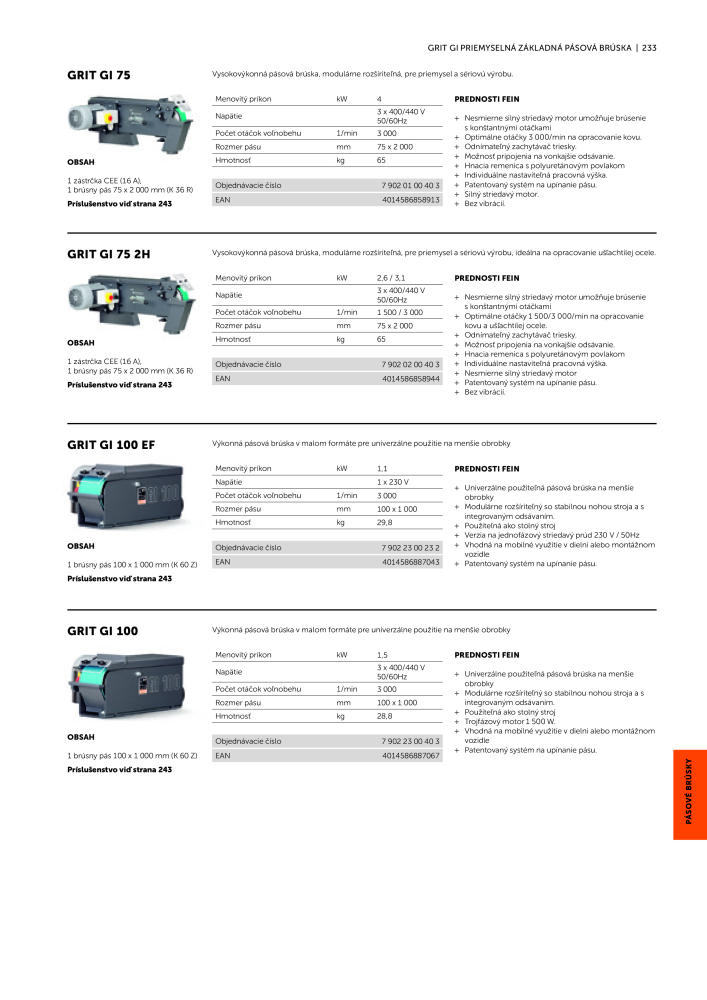 FEIN Katalóg elektrického náradia NR.: 20818 - Pagina 235