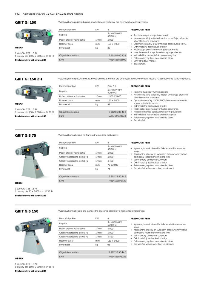 FEIN Katalóg elektrického náradia Č. 20818 - Strana 236