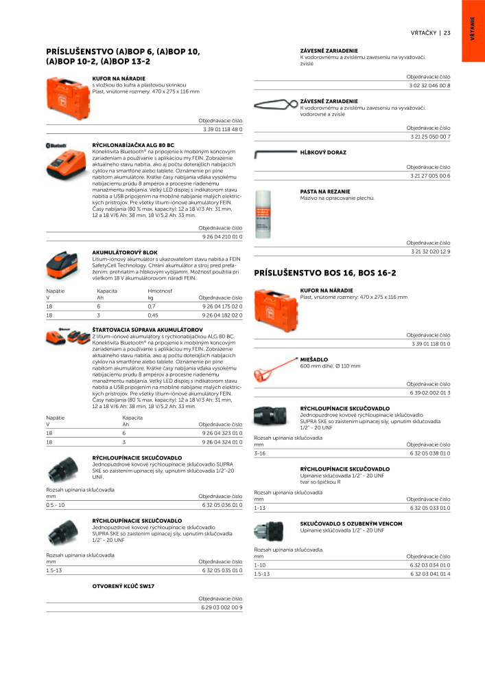 FEIN Katalóg elektrického náradia NR.: 20818 - Strona 25