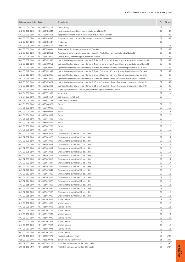 FEIN Katalóg elektrického náradia Č. 20818 - Strana 299