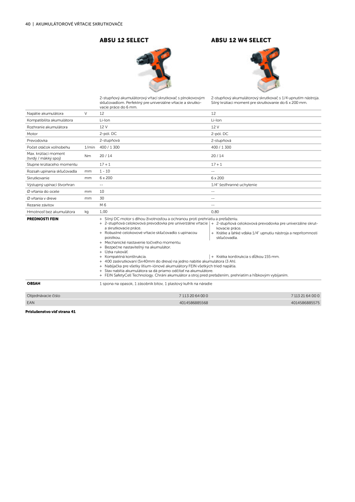 FEIN Katalóg elektrického náradia Nº: 20818 - Página 42