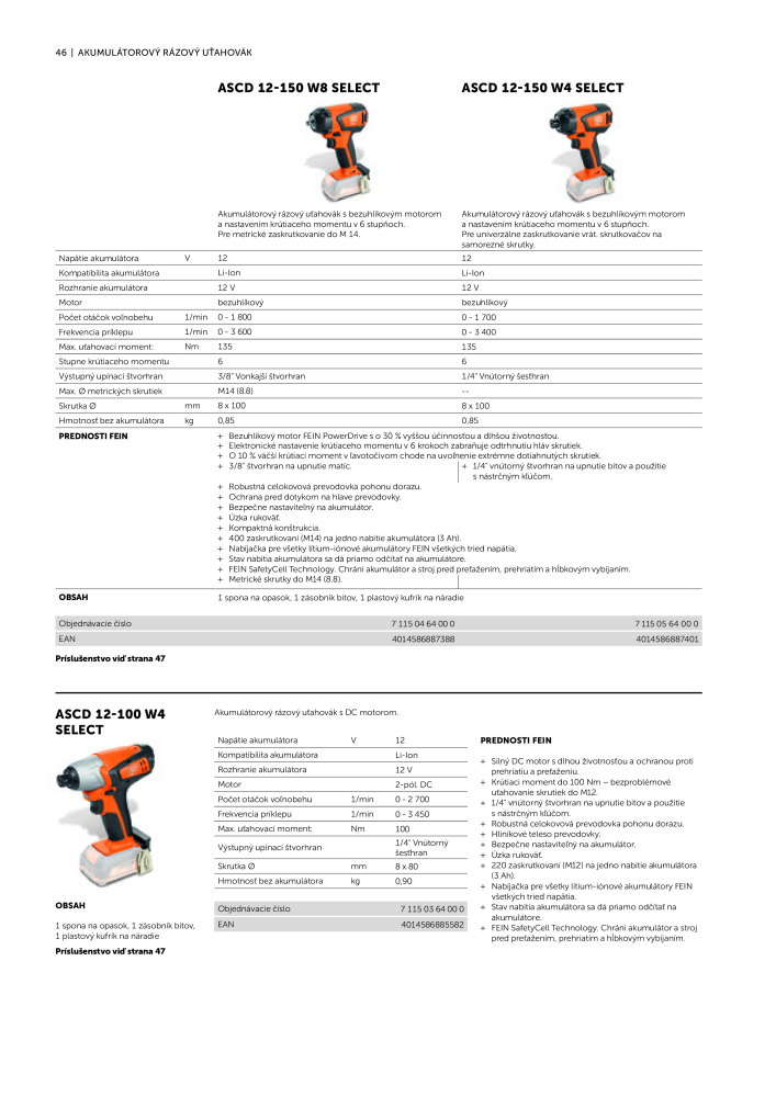 FEIN Katalóg elektrického náradia NR.: 20818 - Pagina 48