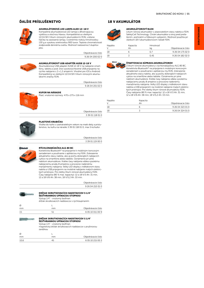 FEIN Katalóg elektrického náradia Č. 20818 - Strana 57