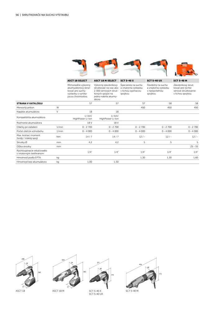 FEIN Katalóg elektrického náradia Č. 20818 - Strana 58